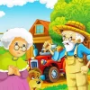Illustration Old Farmers Paint By Numbers