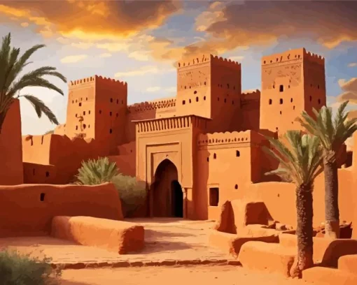 Morocco Kasbah Paint By Numbers