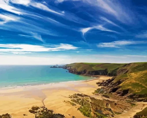 Newgale Beach Paint By Numbers
