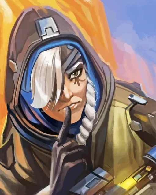 Cool Overwatch Ana Paint By Numbers