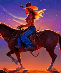 The Cowgirl Paint By Numbers