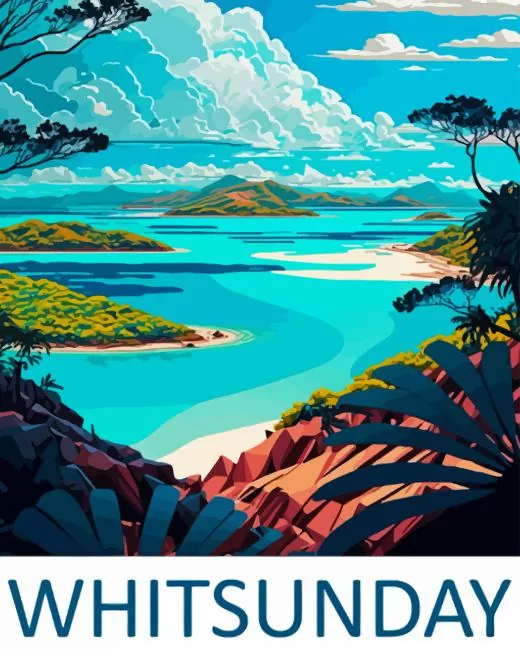 Whitsundays paint by number Whitsundays Paint By Numbers