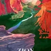 Zion Park Poster Paint By Numbers