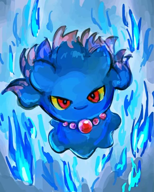 abstract Misdreavus paint by numbers Abstract Misdreavus Paint By Numbers