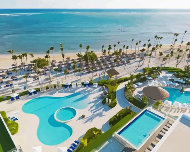 punta cana paint by number Epic Punta Cana Paint By Numbers