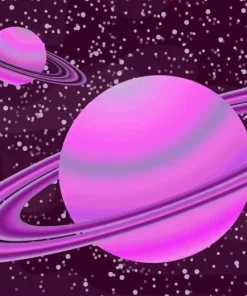 Cartoon Planets Paint By Numbers