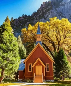 Yosemite Chapel Paint By Numbers