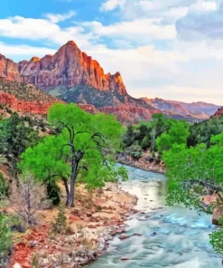Epic Zion Park Paint By Numbers
