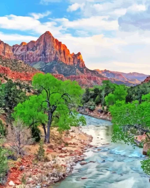 Epic Zion Park Paint By Numbers