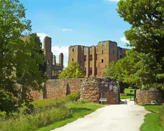 Kenilworth castle paint by numbers Kenilworth Castle England Paint By Numbers