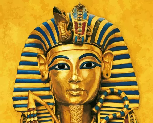 King Tut paint by number King Tut Paint By Numbers