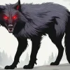 Black Wolf Art Paint By Numbers