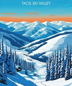 Ski Valley Taos Paint By Numbers
