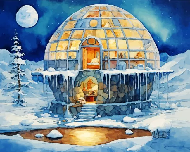 acrylic igloo paint by numbers Acrylic Igloo Paint By Numbers
