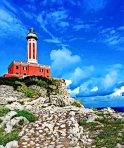 Aesthetic Faro Di Punta Carena Paint By Numbers