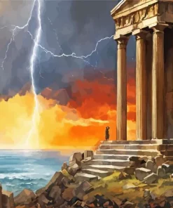 Greek Temple Of Zeus Paint By Numbers