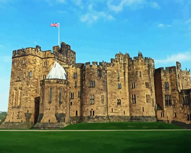 alnwick castle paint by numbers Alnwick Castle Paint By Numbers