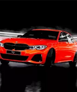 Orange Bmw Paint By Numbers