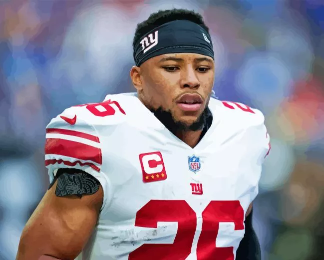 saquon barkley paint by numbers Player Saquon Barkley Paint By Numbers