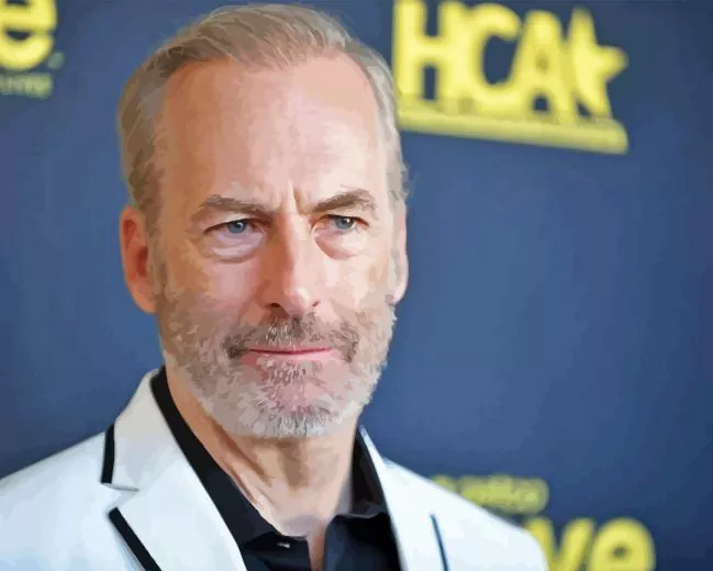 the actor Bob Odenkirk paint by number Actor Bob Odenkirk Paint By Numbers