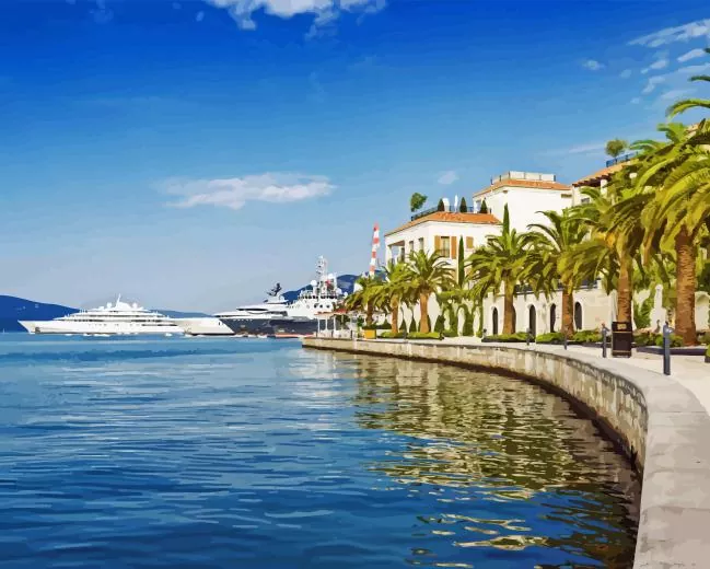 tivat paint by number Tivat Town Paint By Numbers