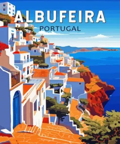 Albufeira Poster Paint By Numbers