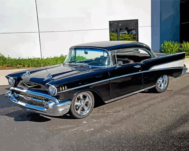 Black 57 chevy paint by numbers Black Chevy Paint By Numbers