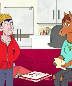 Bojack And Todd Paint By Numbers