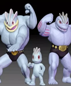 Machop Pokemon Art Paint By Numbers