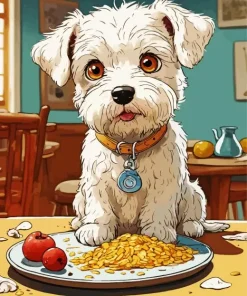 White Affenpinscher Paint By Numbers