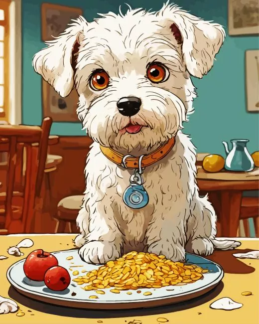 White affenpinscher paint by number White Affenpinscher Paint By Numbers