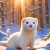 Adorable Cute Ferret Paint By Numbers