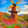 Aesthetic Farm Windmill Paint By Numbers