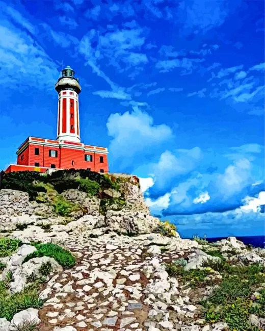 aesthetic faro di punta carena paint by number Faro Di Punta Carena Paint By Numbers