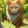 Green Eyed Cat Paint By Numbers