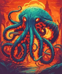 Aesthetic Kraken Paint By Numbers