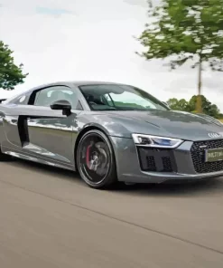 Grey Audi R8 Paint By Numbers