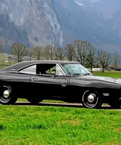 Black Charger Paint By Numbers