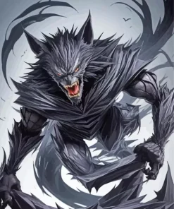 Black Wolfman Paint By Numbers