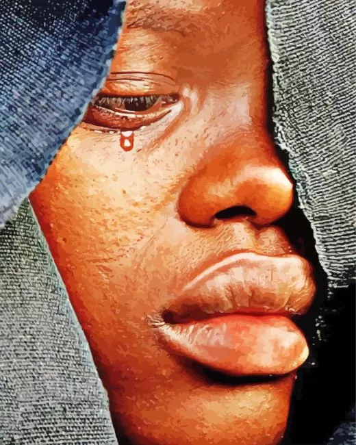 black woman crying paint by numbers Black Woman Crying Paint By Numbers