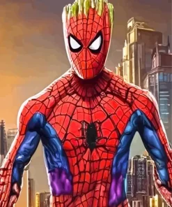 Groot And Spider Man Paint By Numbers