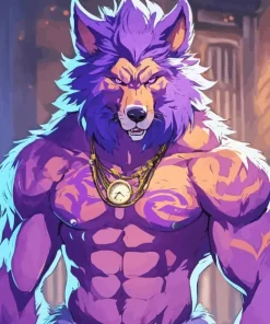 The Purple Wolfman Paint By Numbers