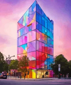 Rainbow Building Paint By Numbers
