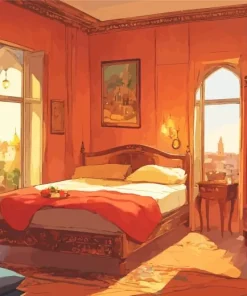 Vintage Bedroom Paint By Numbers