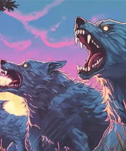 Black Werewolves Paint By Numbers