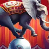 Elephant Balancing Paint By Numbers