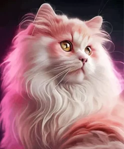 Aesthetic Fluffy Cat Paint By Numbers
