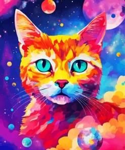 Galaxy Cat Art Paint By Numbers