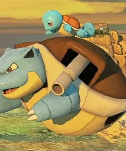 Blastoise And Squirtle Paint By Numbers