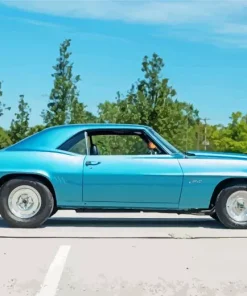 Blue 1969 Camaro Paint By Numbers